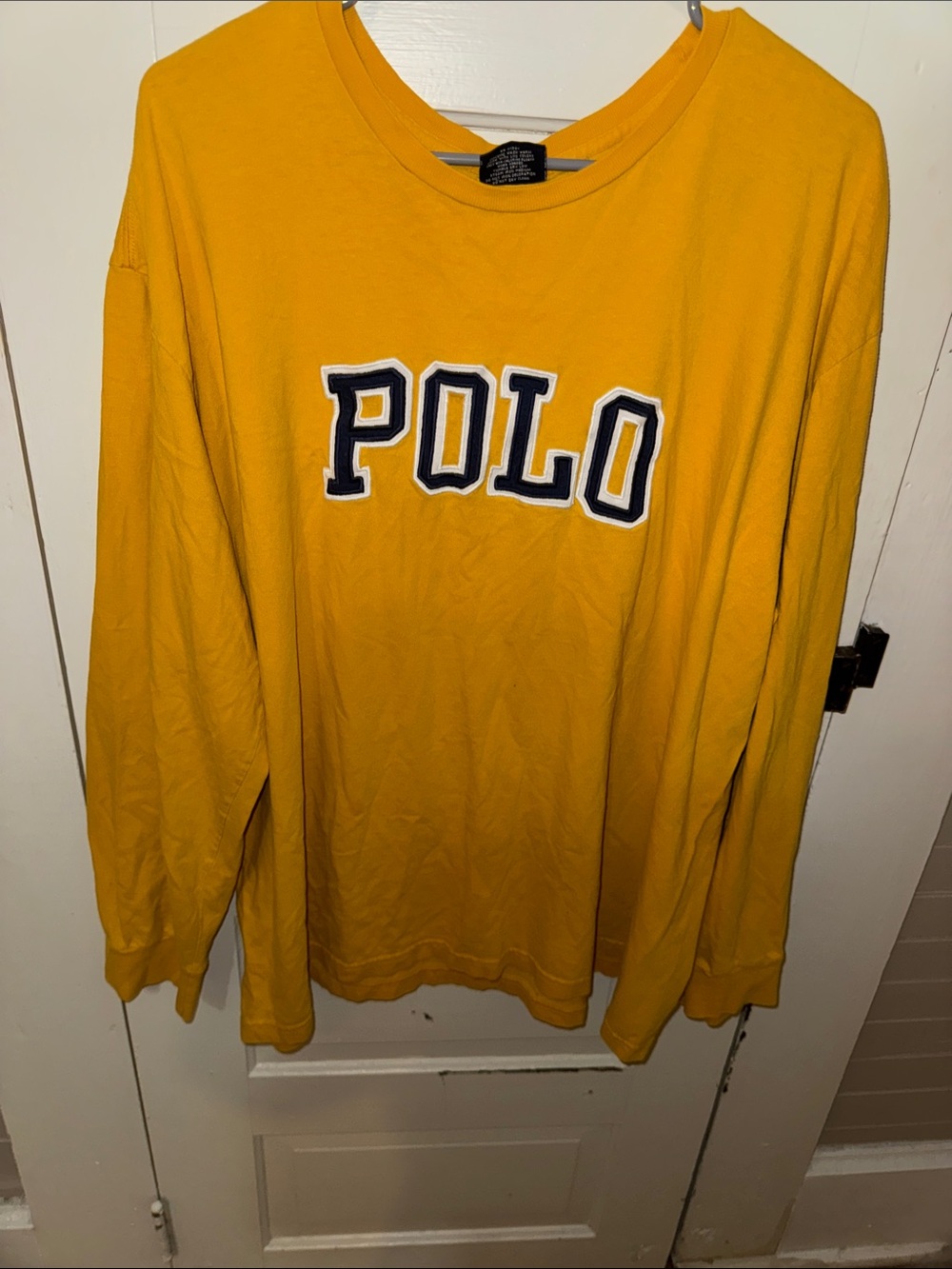 Polo  Ralph Lauren XXL Y2K Yellow Long Sleeve Shirt